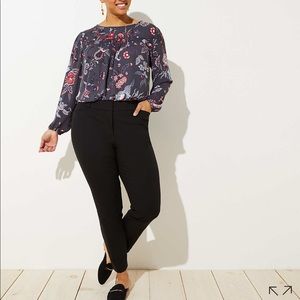 LOFT Black Marissa Skinny Pants 18